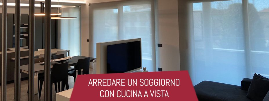 Arredare un soggiorno con cucina a vista